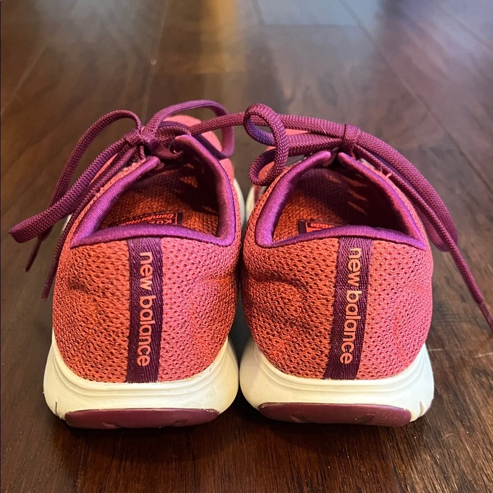 New Balance Women's Berry and Silver Athletic Shoes